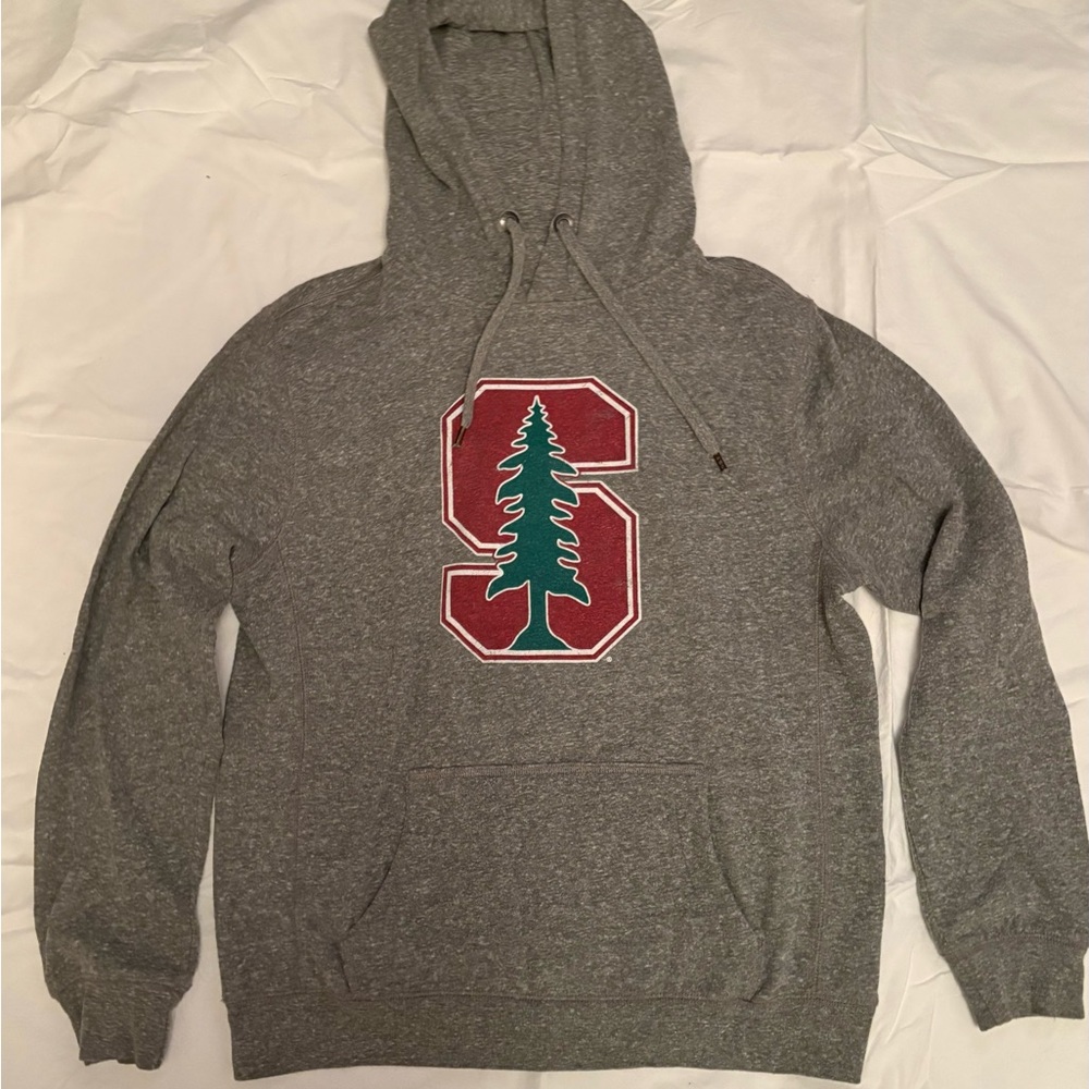 Stanford University Gray Hoodie with the iconic logo